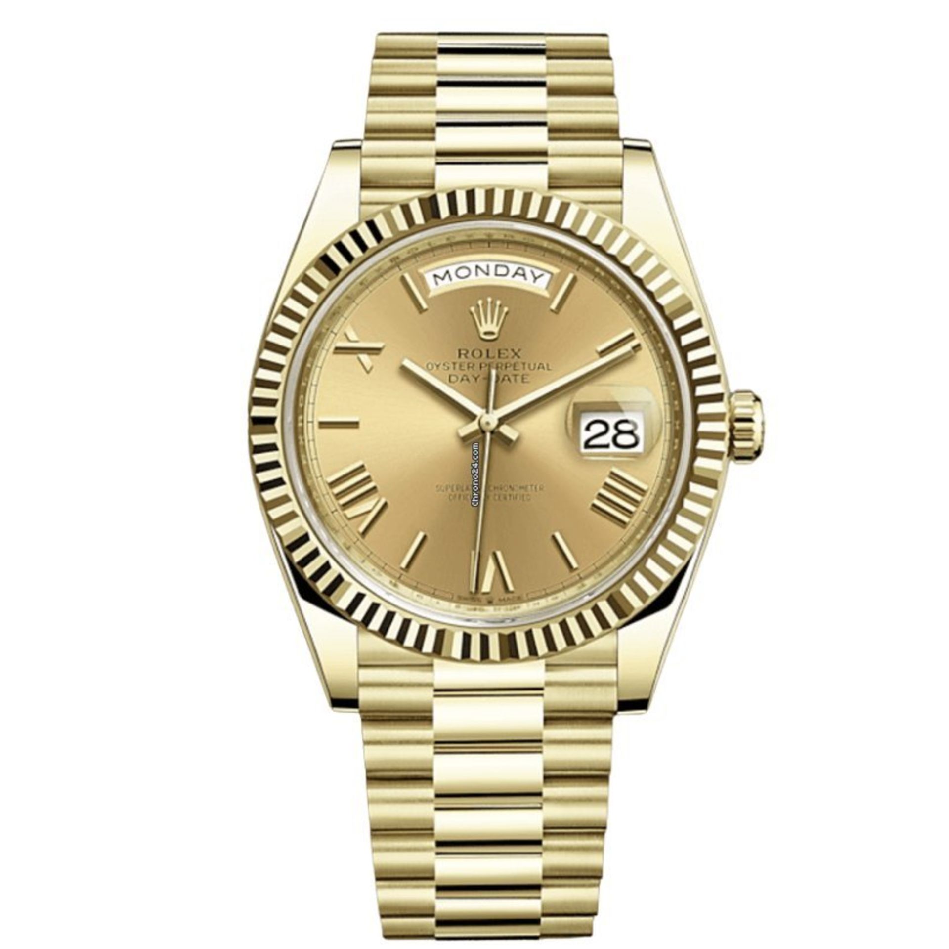 ROLEX DAY-DATE 40MM *18CT GOLD* (2022 NEW / UNWORN) CHAMPAGNE DIAL -PRESIDENT BRACELET - Image 3 of 16