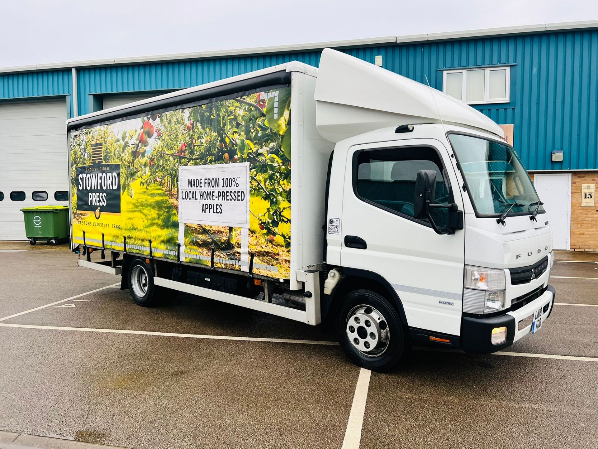 (RESERVE MET)Mitsubishi Fuso Canter 7C15 38 3.0 TD - 7.5 Curtainsider - 2018 18 Reg-69599 Miles Only