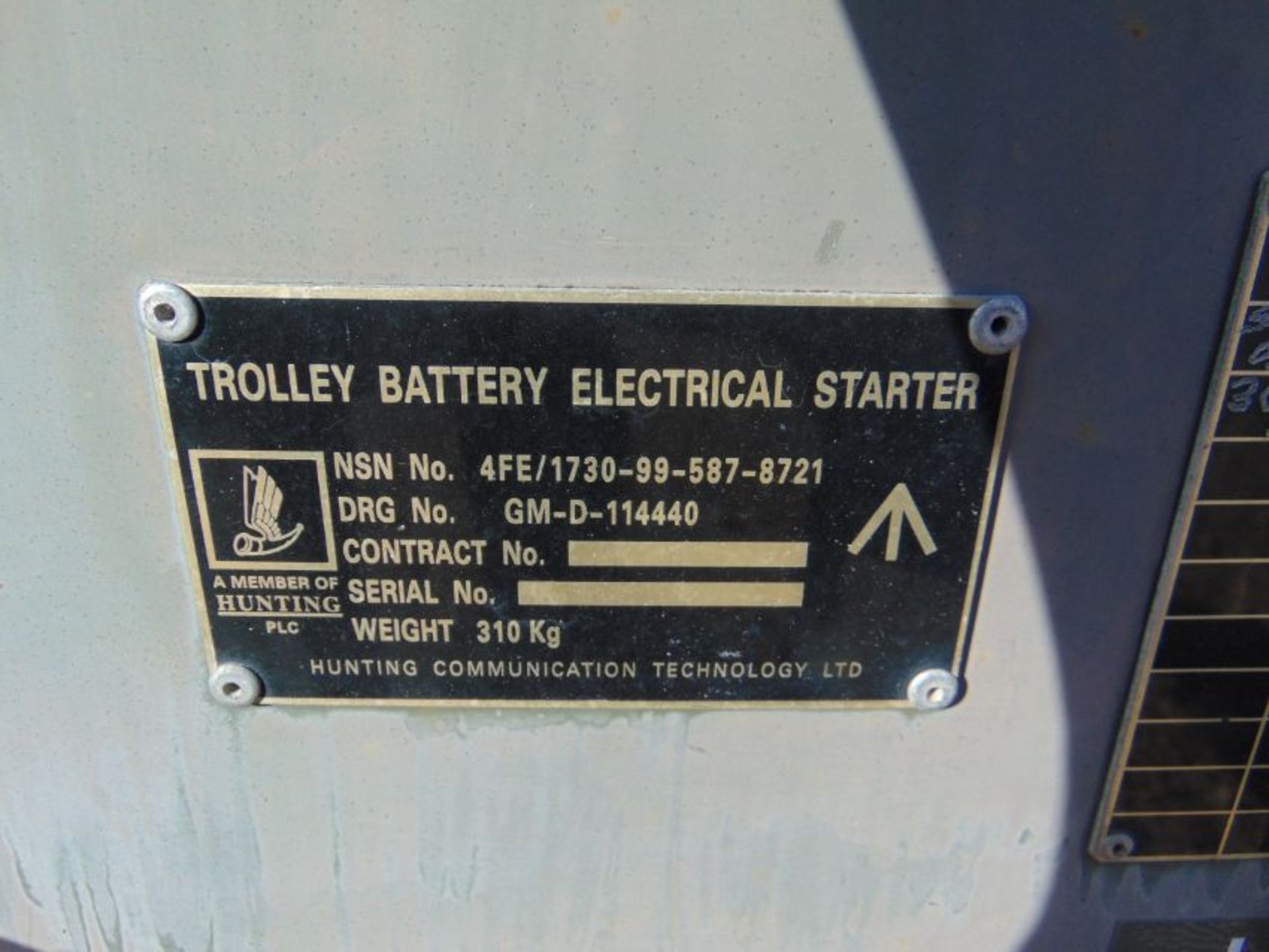 Aircraft Battery Electrical Starter Trolley c/w Batteries and Cables, From RAF - Image 8 of 8