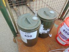 2 x 20 litre Drums of Fuchs Lubricants OM11 Lubricating Oil Unissued MOD Stock