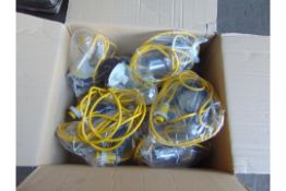 10 x New Unissued 100 watt Hanging Lights with Fitting as shown