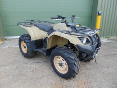 Military Specification Yamaha Grizzly 450 4 x 4 ATV Quad Bike Complete with Winch 591 Hours Only!