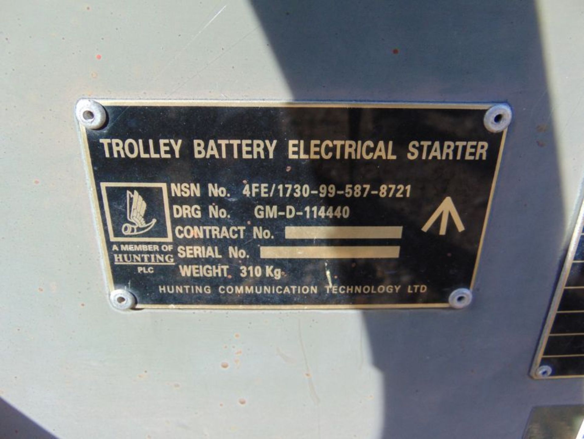 Aircraft Battery Electrical Starter Trolley c/w Batteries and Cables, From RAF - Image 8 of 8