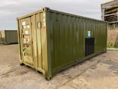 Demountable Front Line Ablution Unit in 20ft Container with hook loader, Twist Locks Etc