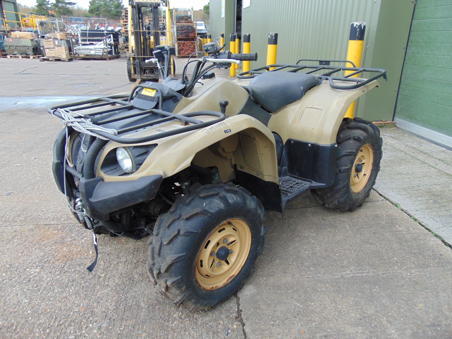 Military Specification Yamaha Grizzly 450 4 x 4 ATV Quad Bike Complete with Winch 591 Hours Only! - Image 3 of 16