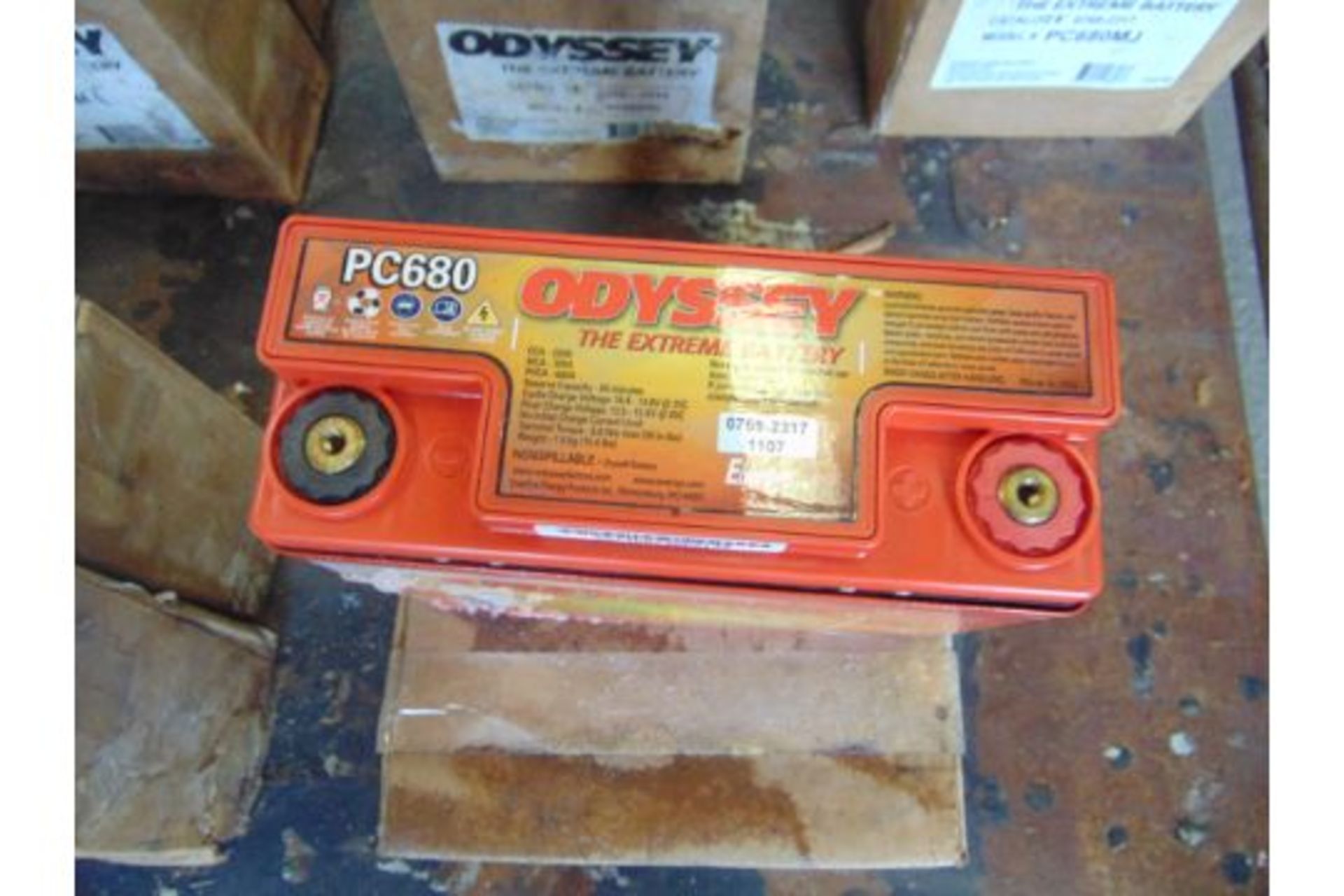 2 x ODYSSEY Extreme Pc680 MJ non spillable 12 Volt Batteries Unissued - Image 3 of 4