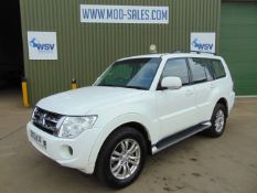 1 Owner 2013 Mitsubishi Shogun 3.2 DI-D SG2 LWB Auto ONLY 56,273 MILES From Govt. Department