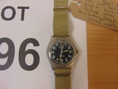 0552 Royal Marines issue CWC service Watch NATO Marks Dated 1990, New Battery/Strap GULF WAR