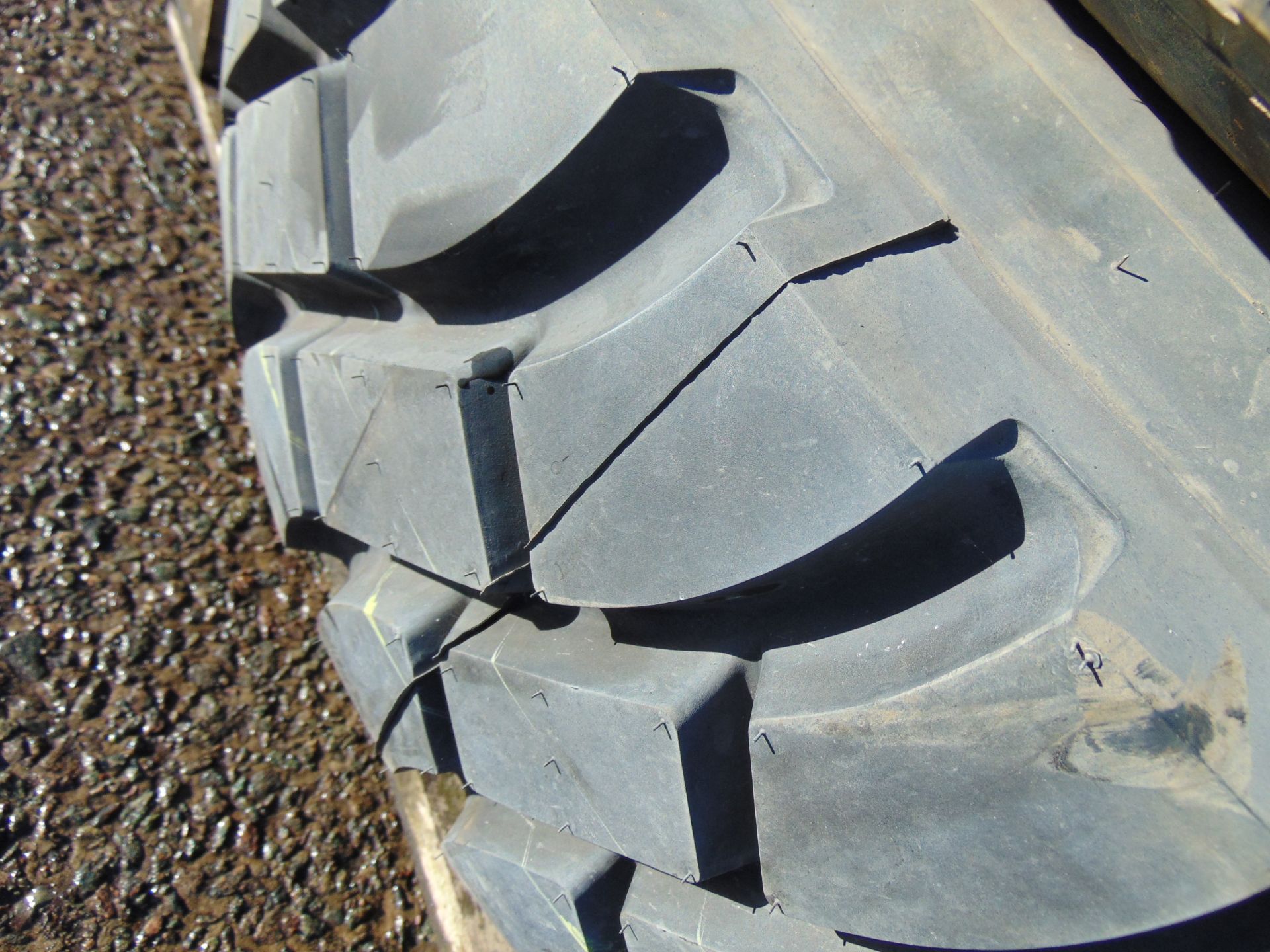 Qty 4 x Goodyear 12.00R20 G388 Unisteel tyres, unused still with bobbles fitted on 8 stud rims - Image 4 of 8