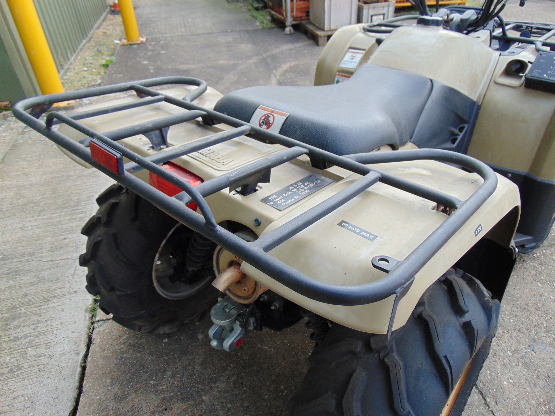 Military Specification Yamaha Grizzly 450 4 x 4 ATV Quad Bike Complete with Winch 591 Hours Only! - Image 9 of 16