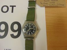 Nice CWC W10 British Army issue service Watch NATO Marks Dated 1998 New Battery/Strap