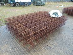 24 x Concrete Reinforcement Steel Mesh 2.4m x 1.6m 10mm Wires c/w Bag of Spacers