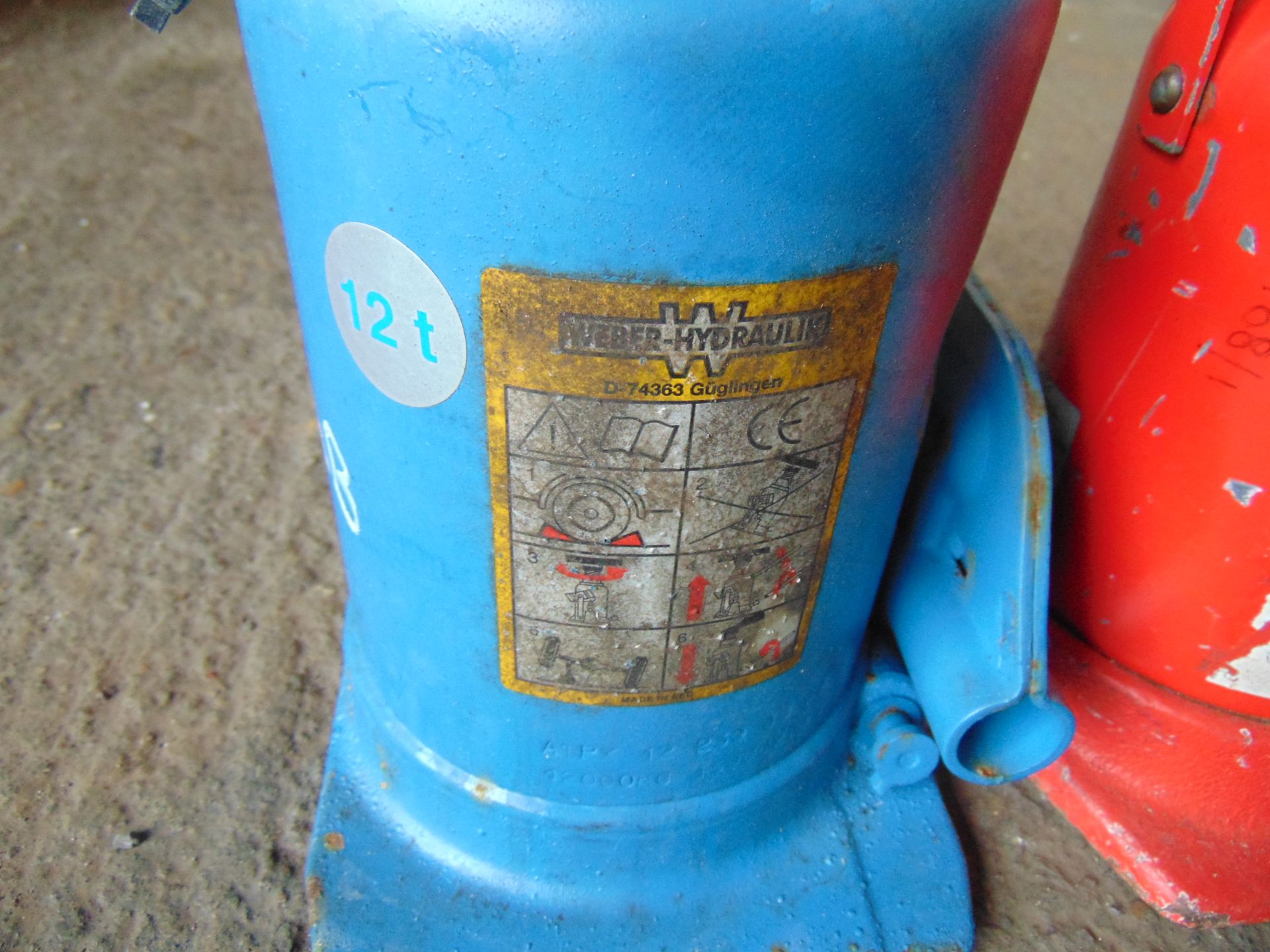 3 x 12 Tonne Hydraulic Bottle Jacks - Image 3 of 5