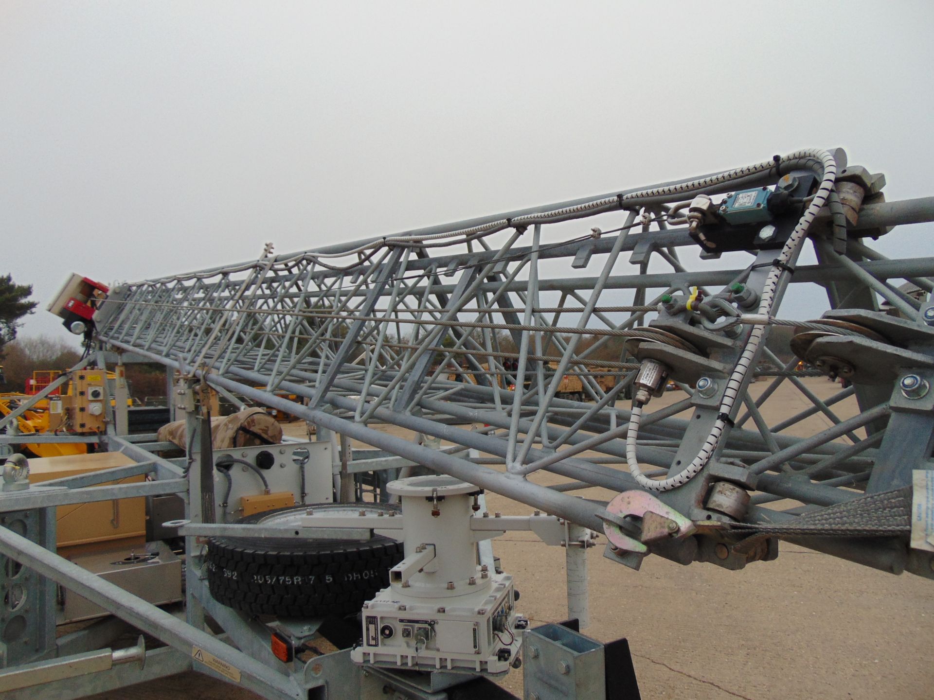 Ex Reserve Sesanti Mobile Surveillance/Communications Tower 21m High Mounted on Single Axle Trailer - Image 9 of 44