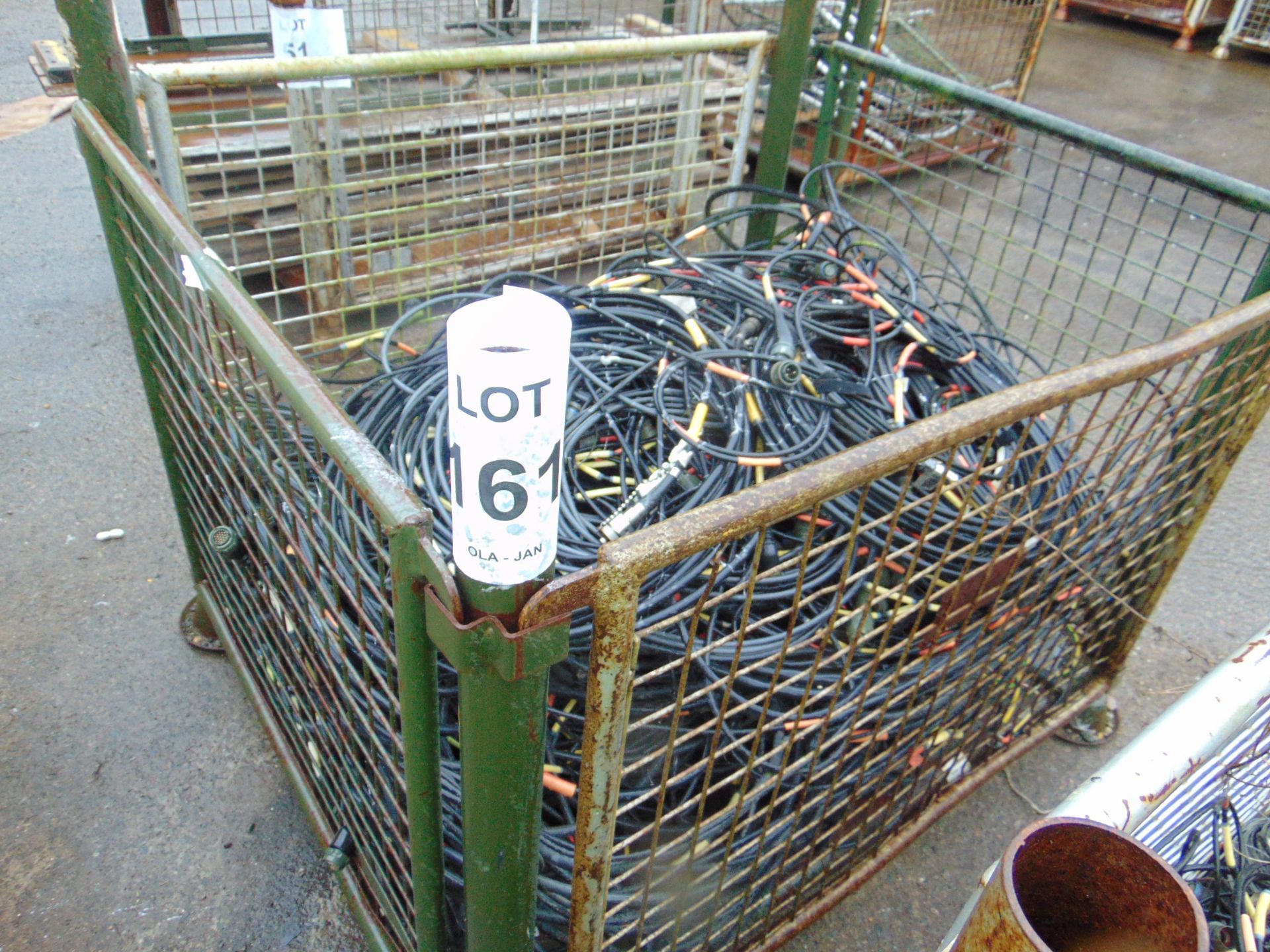 1 x Stillage of Clansman/Bowman Etc. Radio Cables as shown