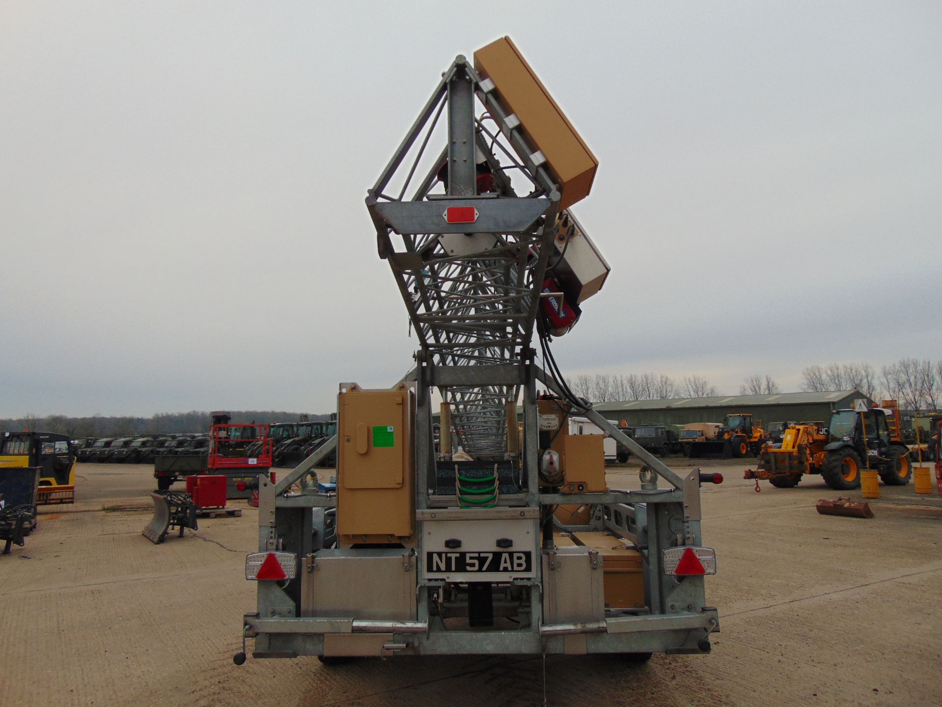 Ex Reserve Sesanti Mobile Surveillance/Communications Tower 21m High Mounted on Single Axle Trailer - Image 7 of 44