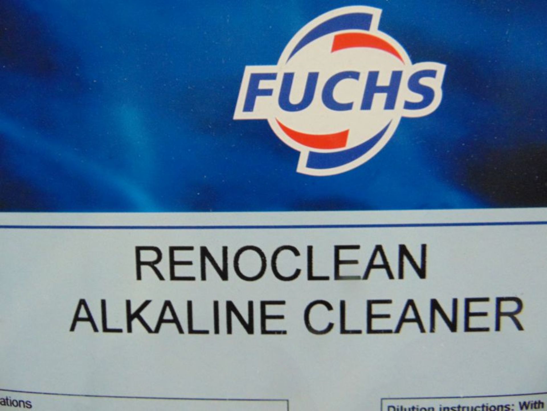 20 litres drum of Fuchs Renoclean Alkaline Cleaner - Image 4 of 4