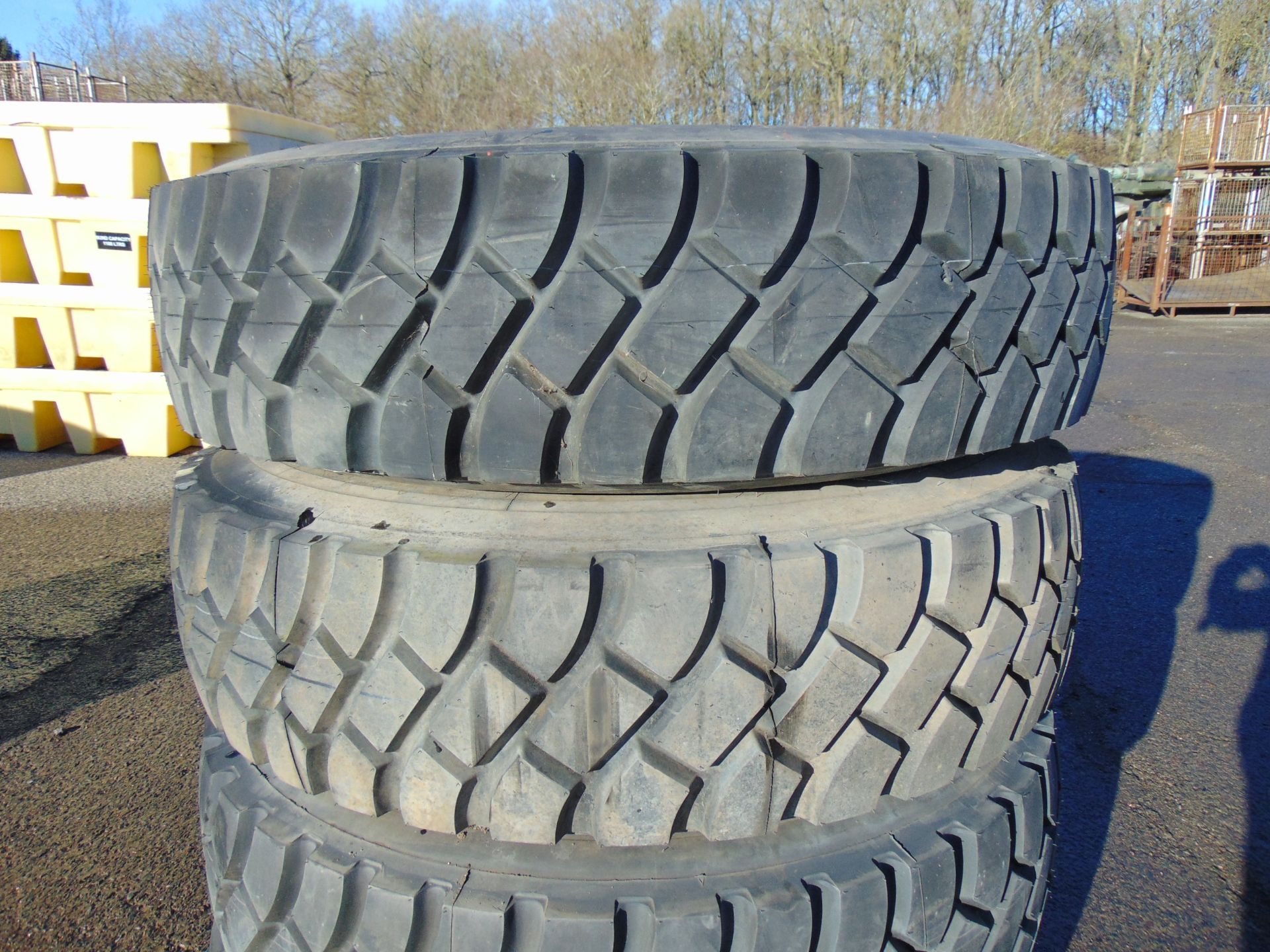 Qty 4 x Goodyear 12.00R20 G388 Unisteel tyres, unused still with bobbles fitted on 8 stud rims - Image 2 of 8