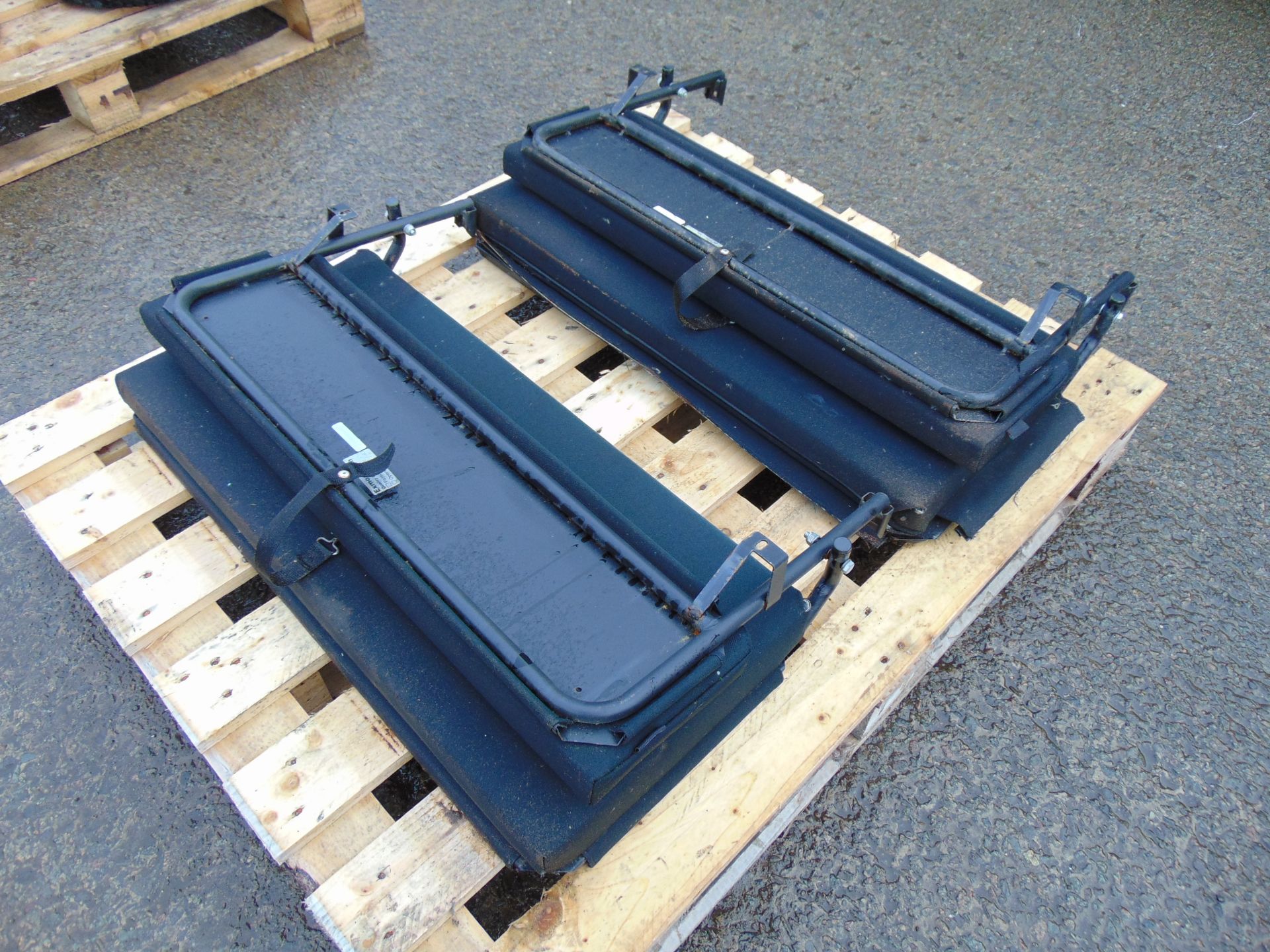 2 x Exmoor Trim Land Rover Defender Fold Down Rear Bench Seats as shown - Image 2 of 5
