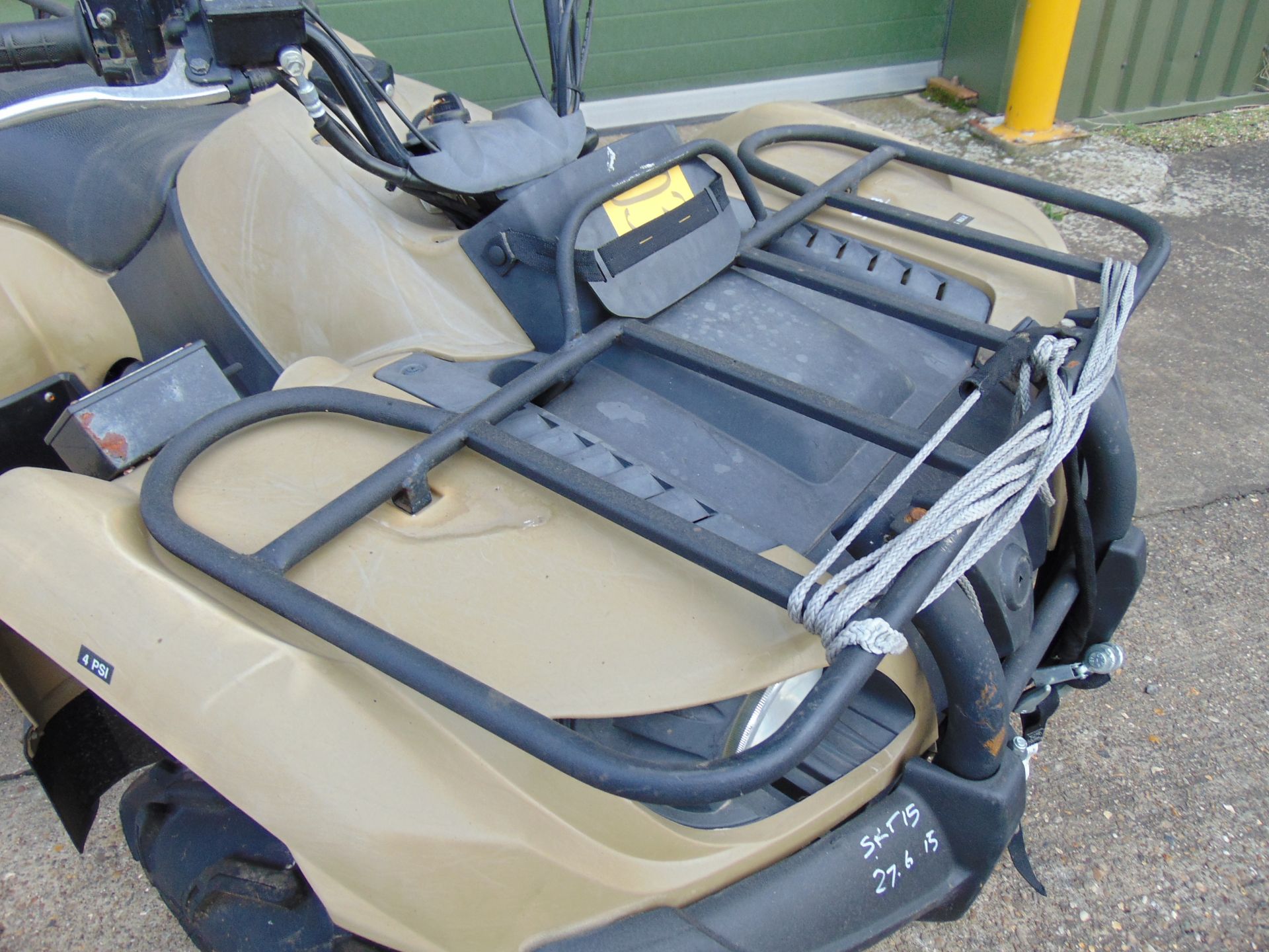 Military Specification Yamaha Grizzly 450 4 x 4 ATV Quad Bike Complete with Winch 591 Hours Only! - Image 11 of 16