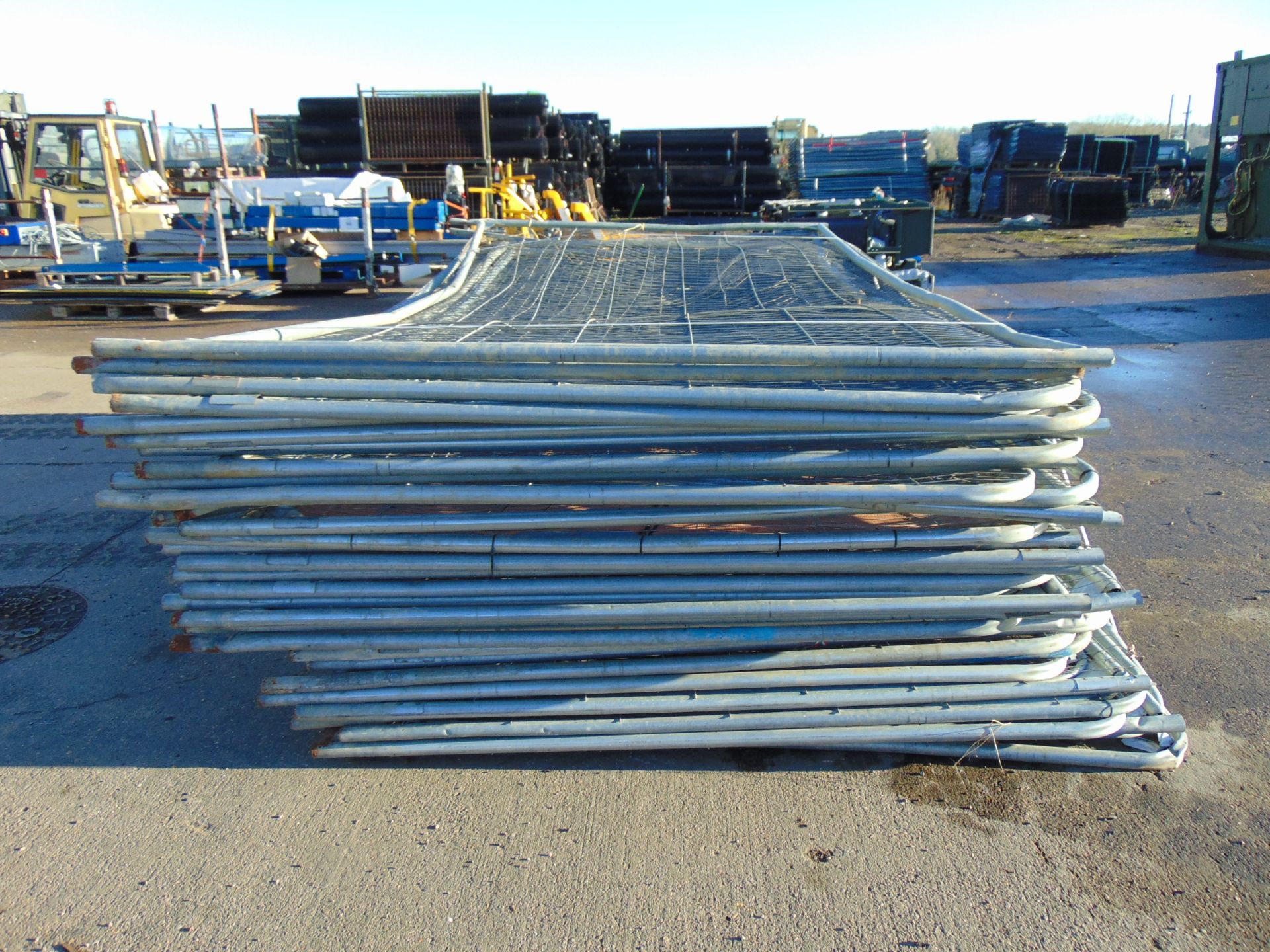 34 x Heras Style Galvanised Fencing Panels 3.5m x 2m - Image 2 of 4