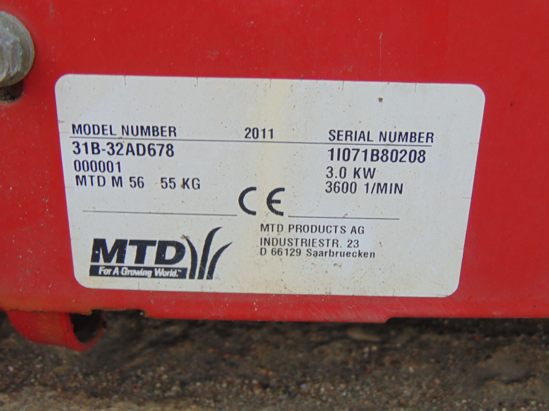 MTD M56 Two Stage Snow Blower - Image 10 of 10