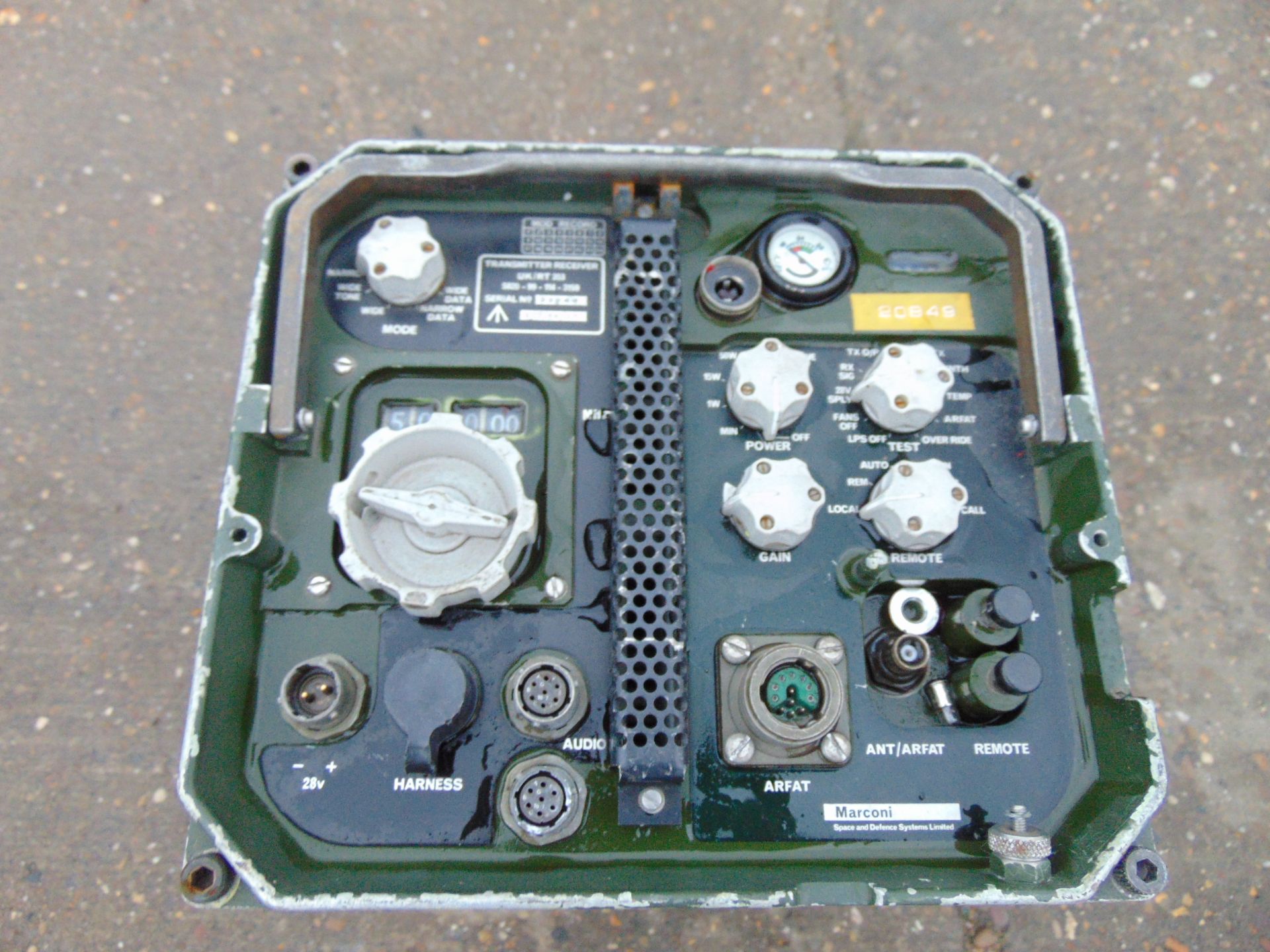 CLANSMAN UK / RT 353 VHF vehicle Trasnmitter Receiver - Image 2 of 3