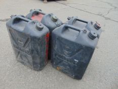 4 x 20lt Water Jerry Cans