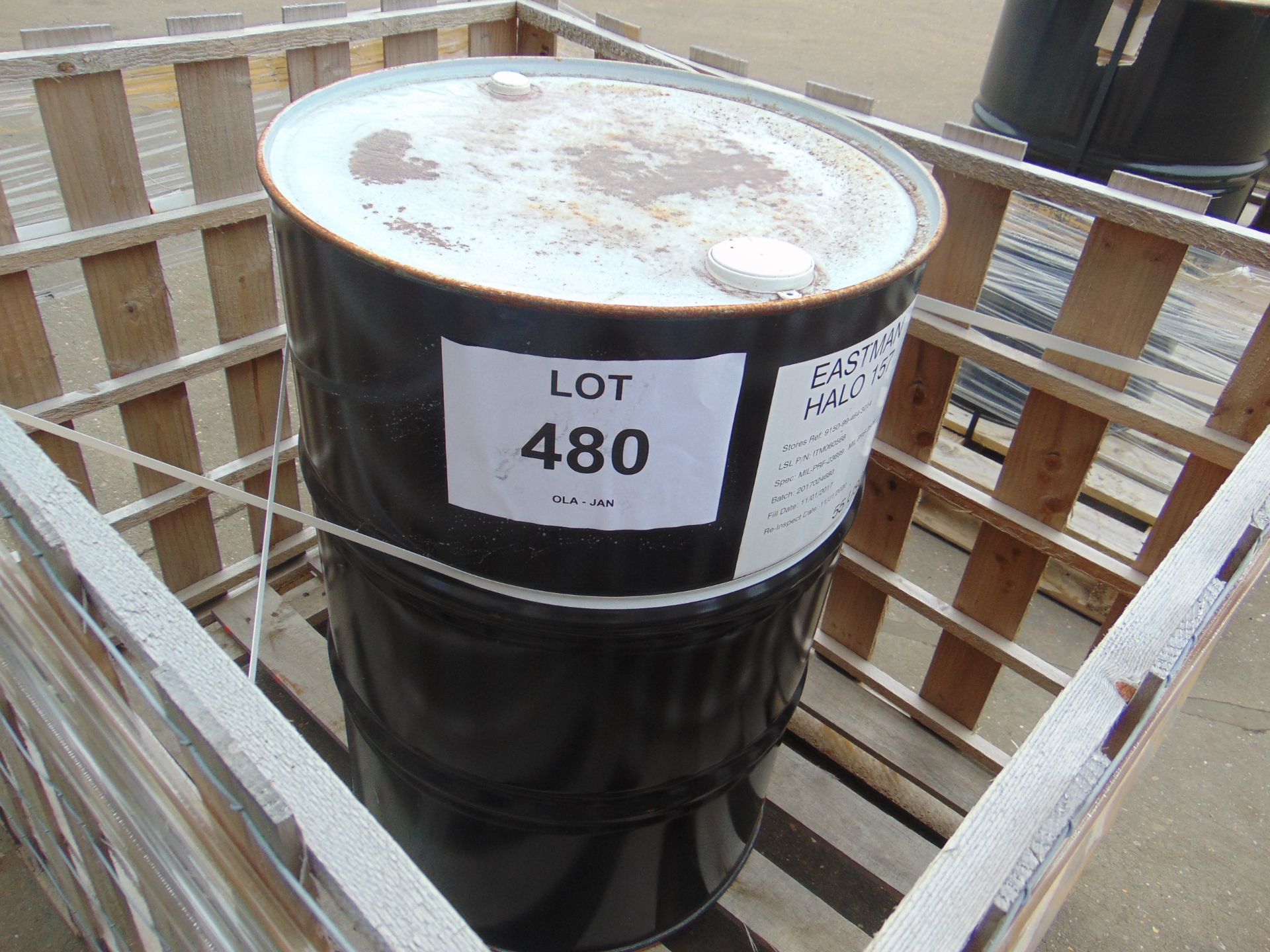 1X 205L BARREL OF OX-125 EASTMAN HALO 157 HIGH QUALITY ESTER BASED AVIATION TURBINE/HELICOPTER OIL - Image 2 of 3