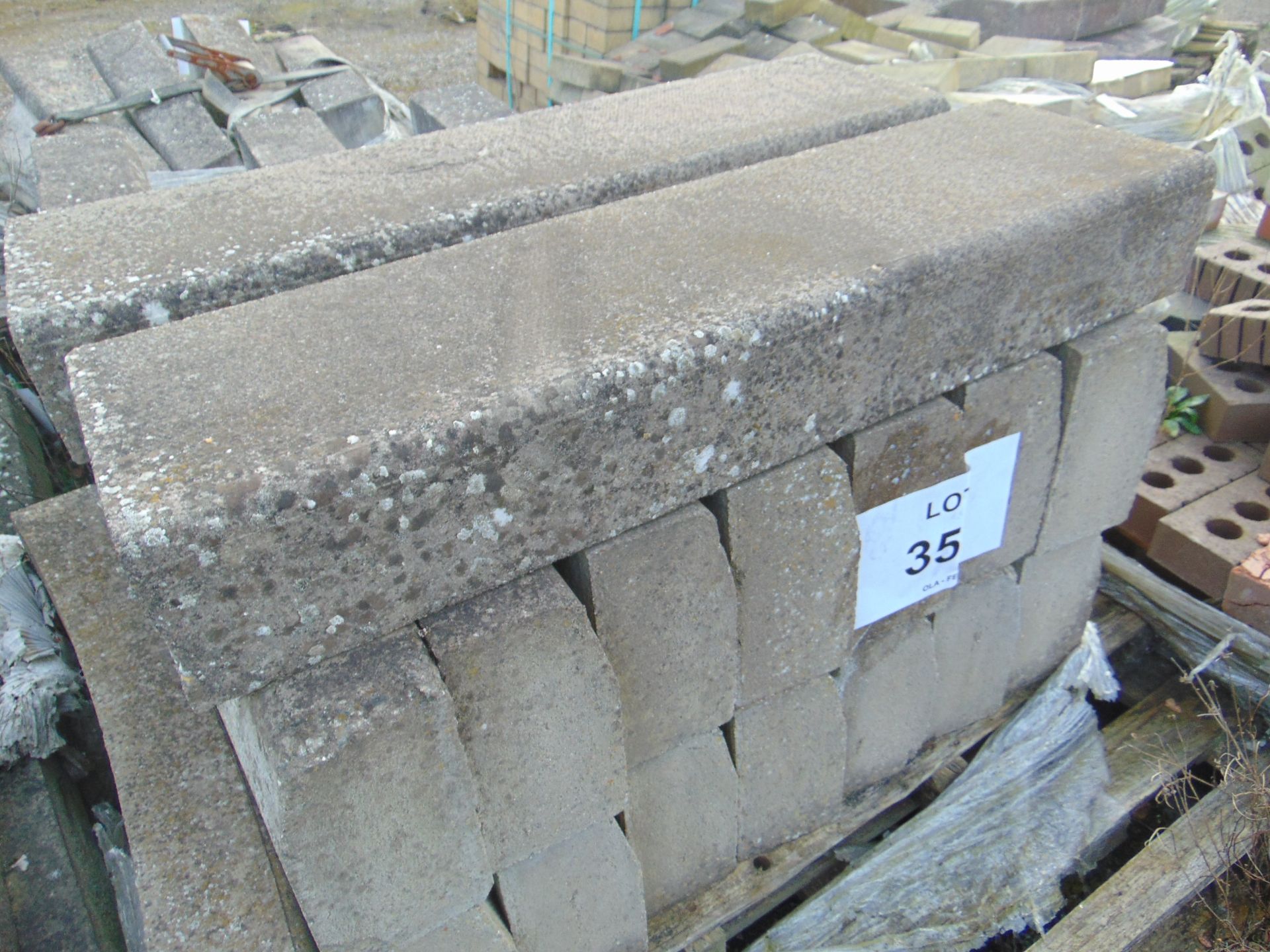 17 x Concrete Kerb Stones as shown - Image 2 of 2