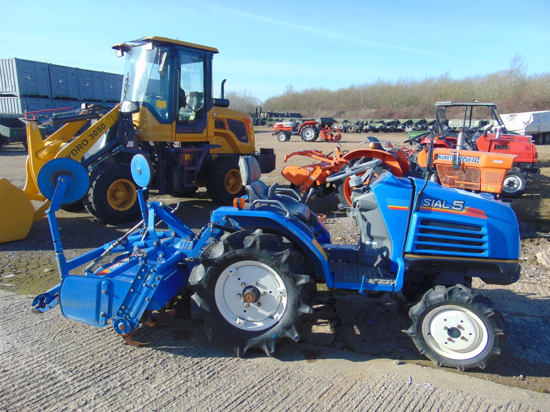ISEKI TF5F 4x4 Diesel Compact Tractor c/w AR12B Rotavator 705 hours as shown - Image 5 of 14