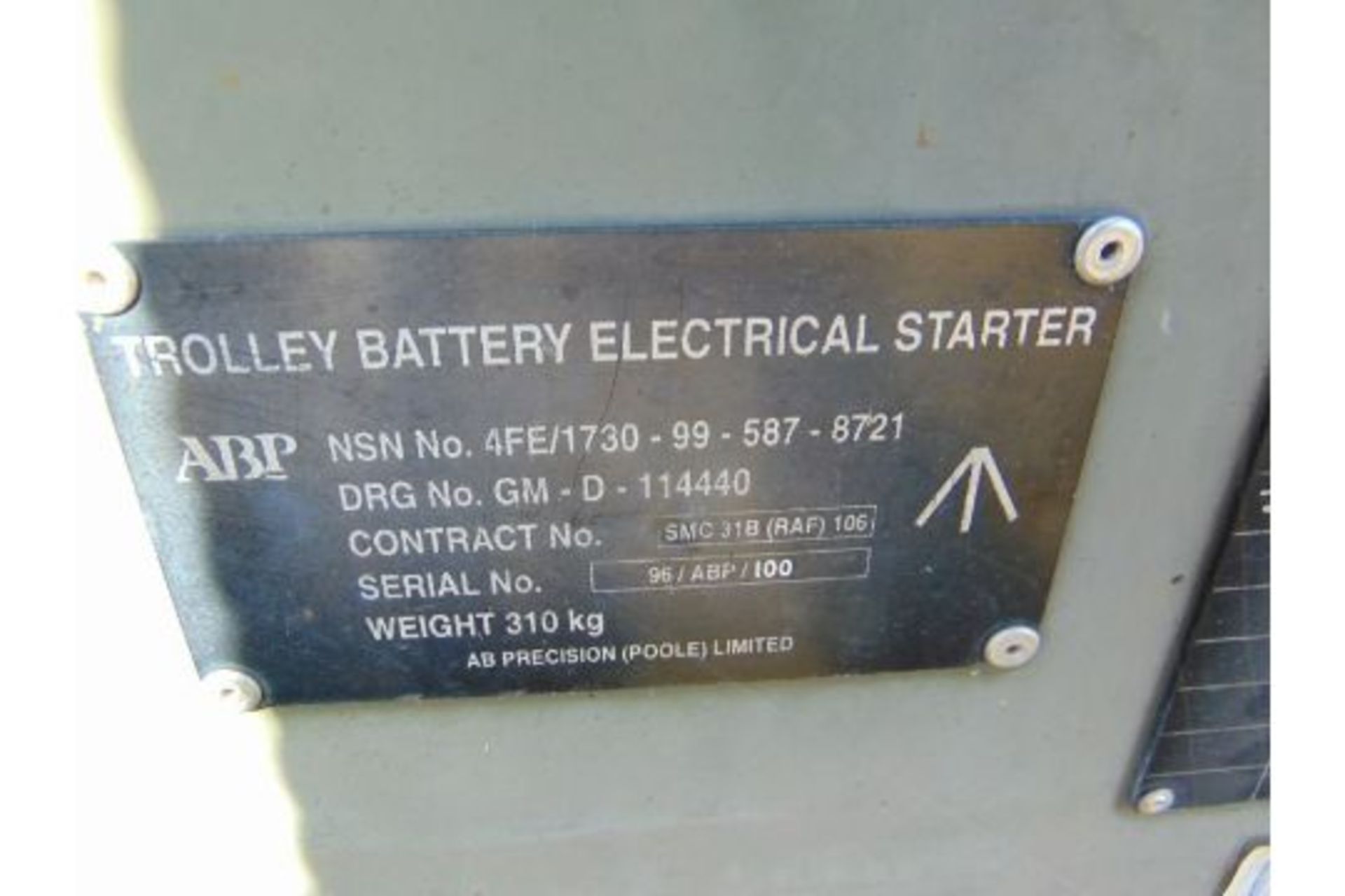 Trolley Battery Electrical Starter c/w Batteries and Cables - Image 8 of 8