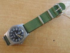 CWC W10 BRITISH ARMY SERVICE WATCH NATO MARKS DATE 2006 WATERPROOF TO 5 ATM