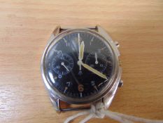 Extremley Rare CWC 6BB, Pilots Chrono RAF issue Broad Arrow Stamp Dated 1974 Winder Knob is missing