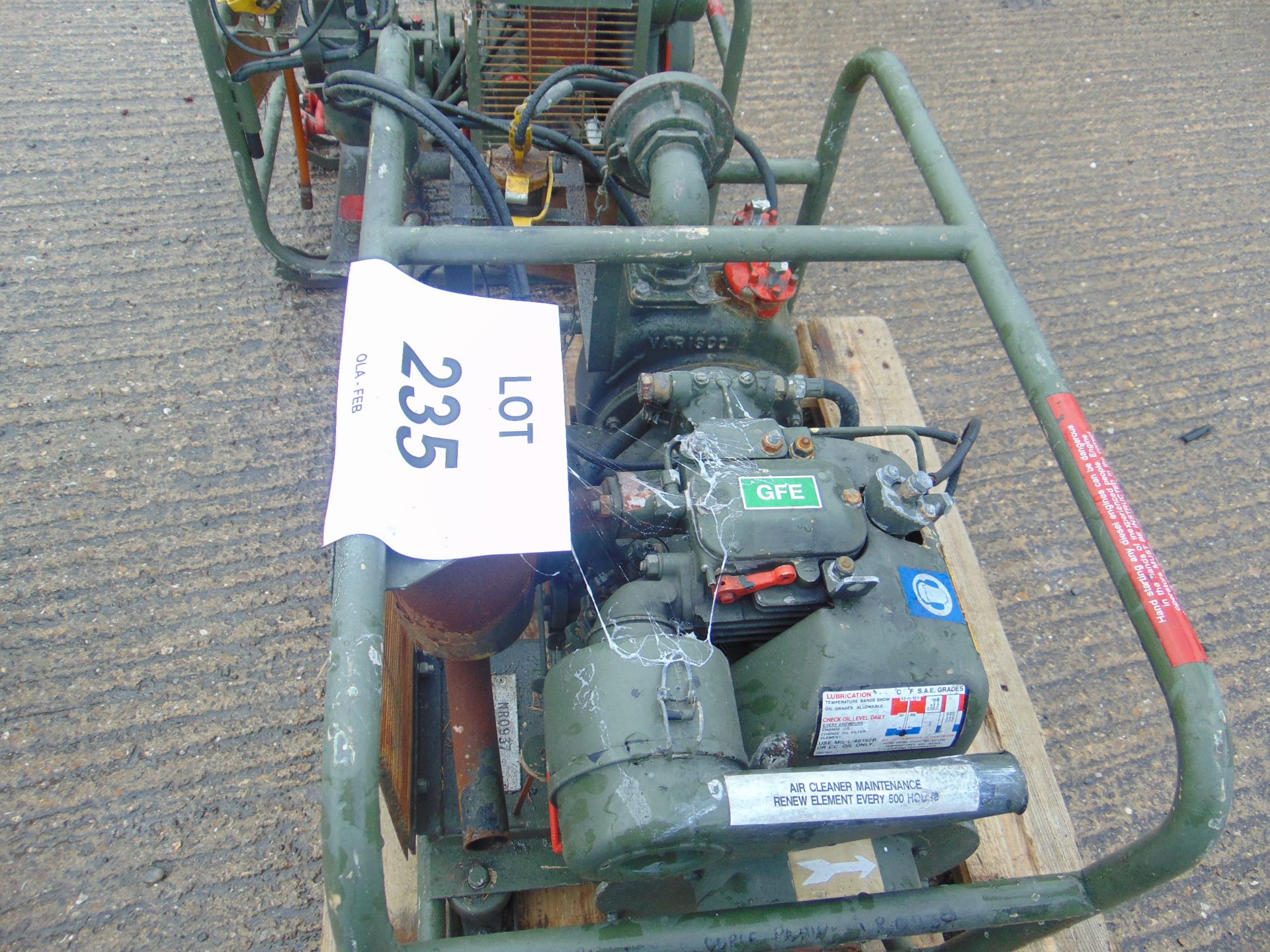 Lister Diesel Gilks water Pump from MoD, as shown - Image 2 of 3