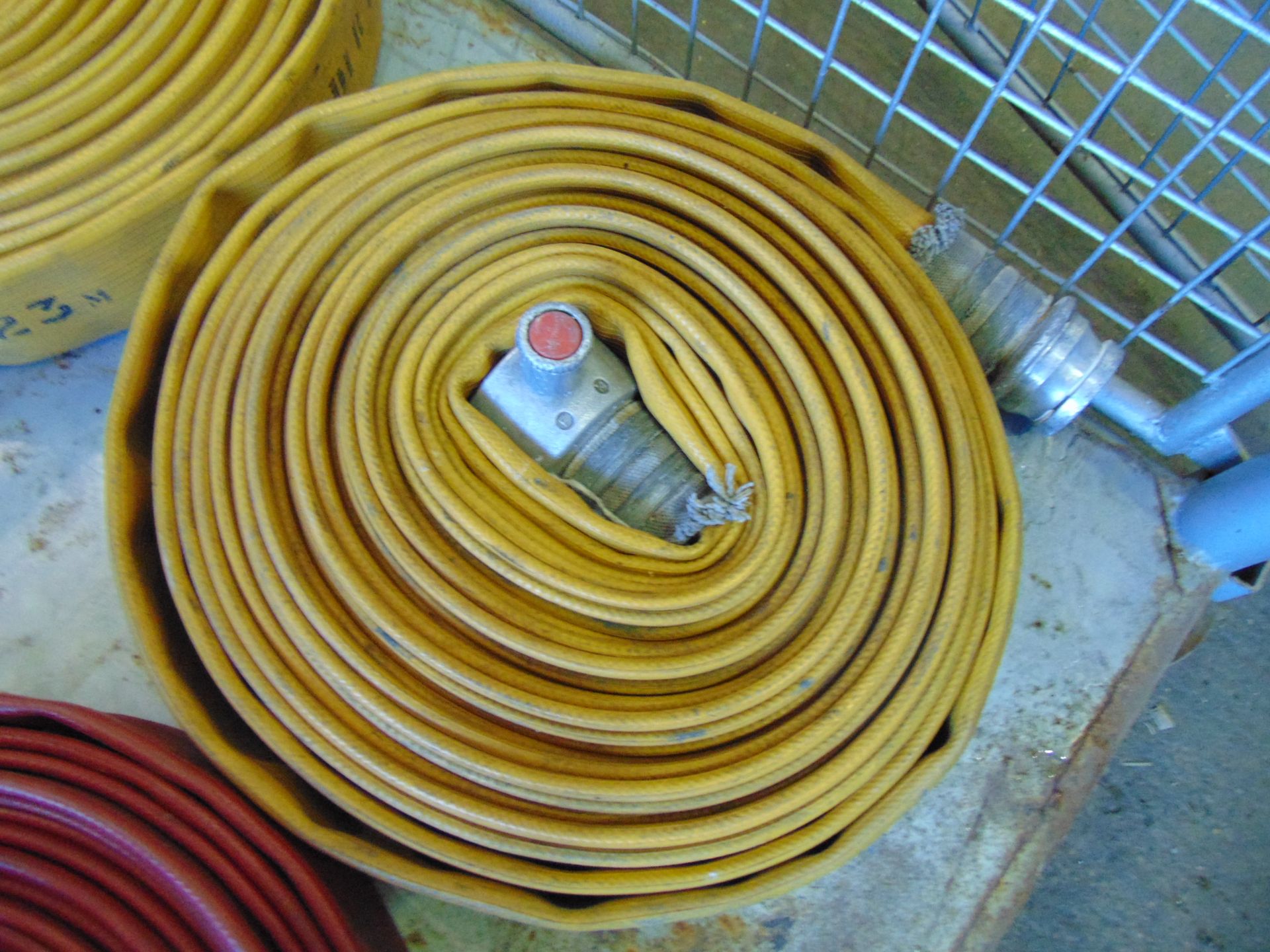 4 x Angus 64mm x 23m Layflat Fire Hoses with Couplings - Bild 2 aus 3