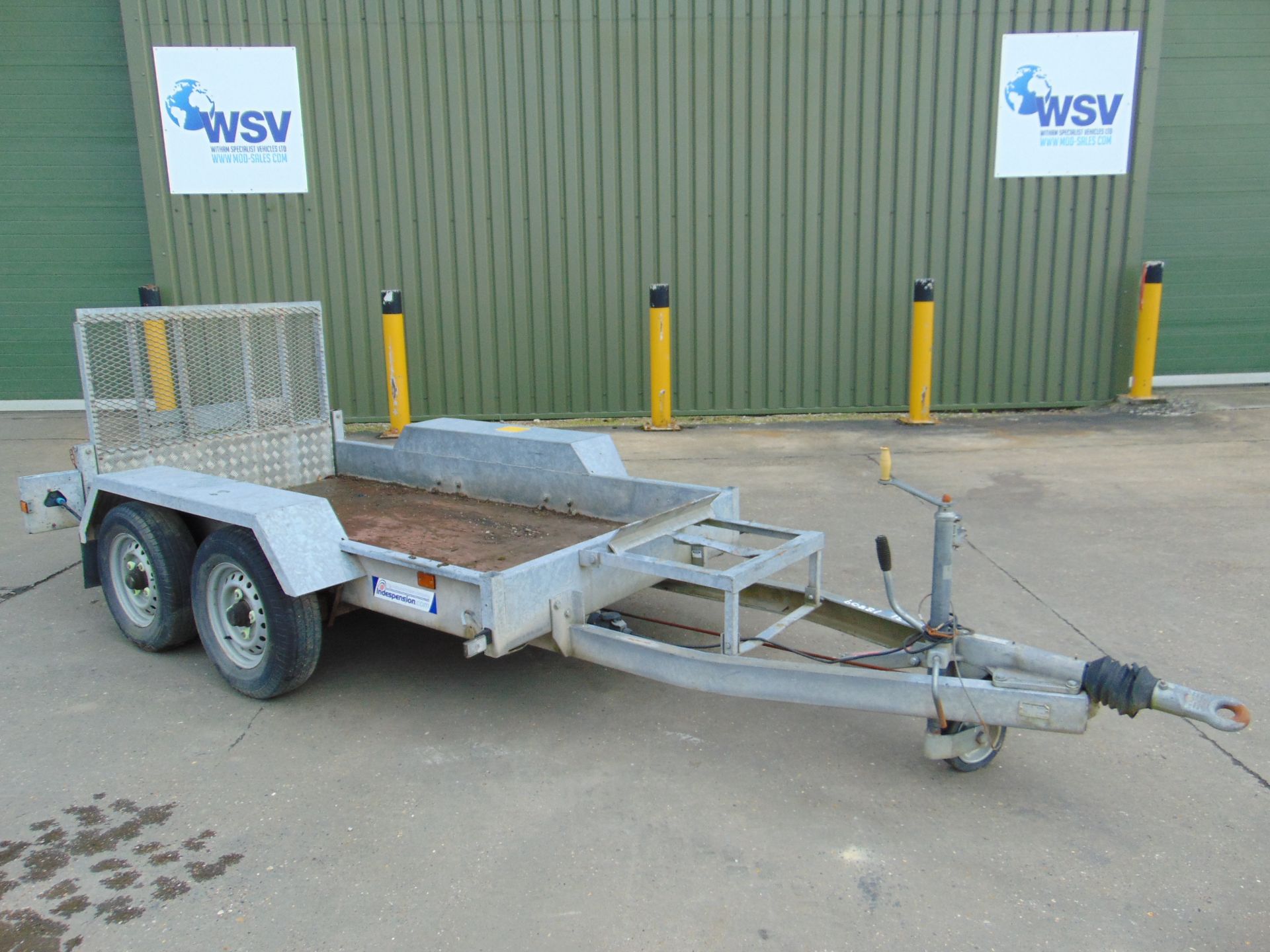 Indespension 2.7 Tonne Twin Axle Plant Trailer C/W Ramps