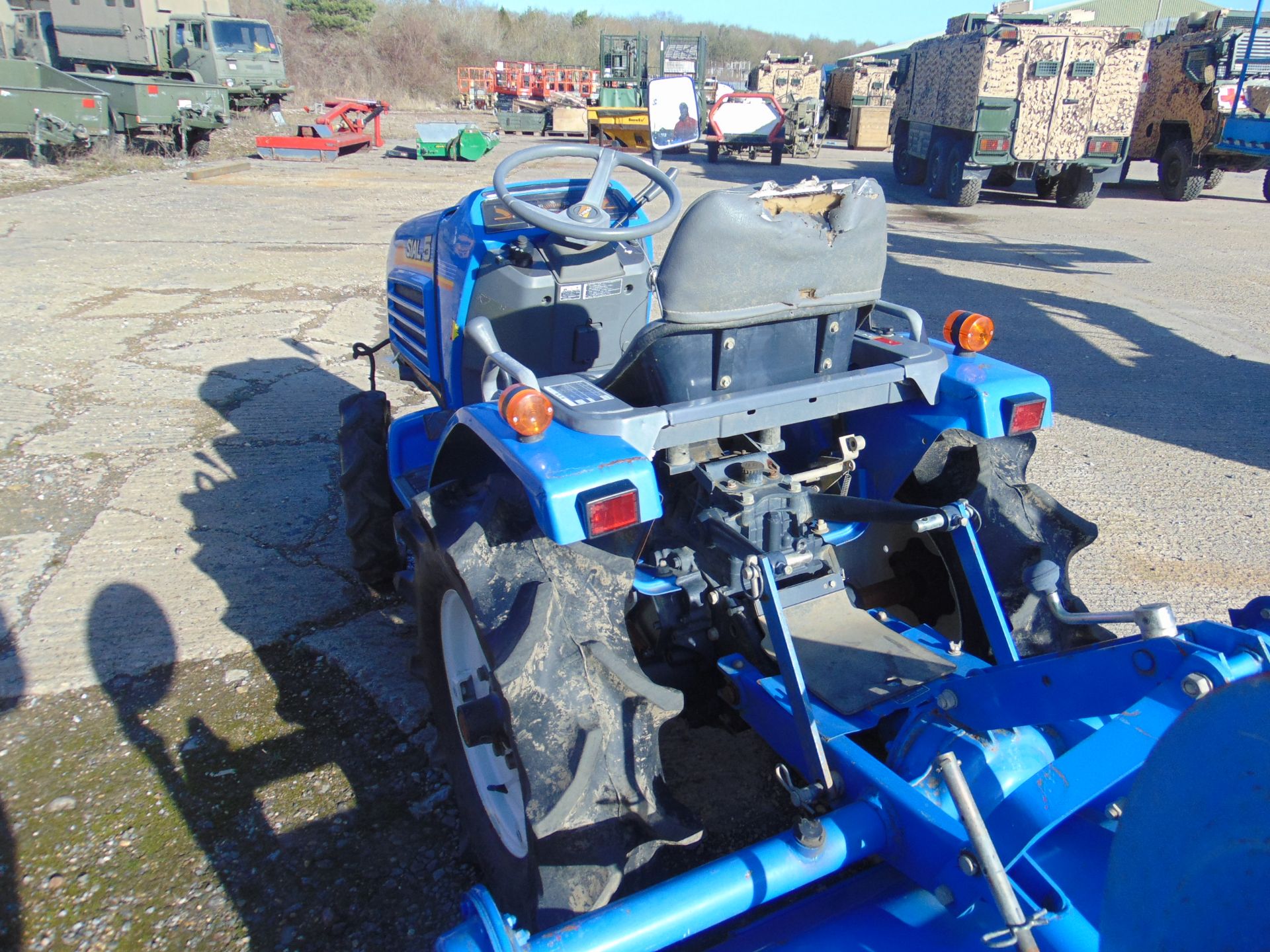 ISEKI TF5F 4x4 Diesel Compact Tractor c/w AR12B Rotavator 705 hours as shown - Image 9 of 14