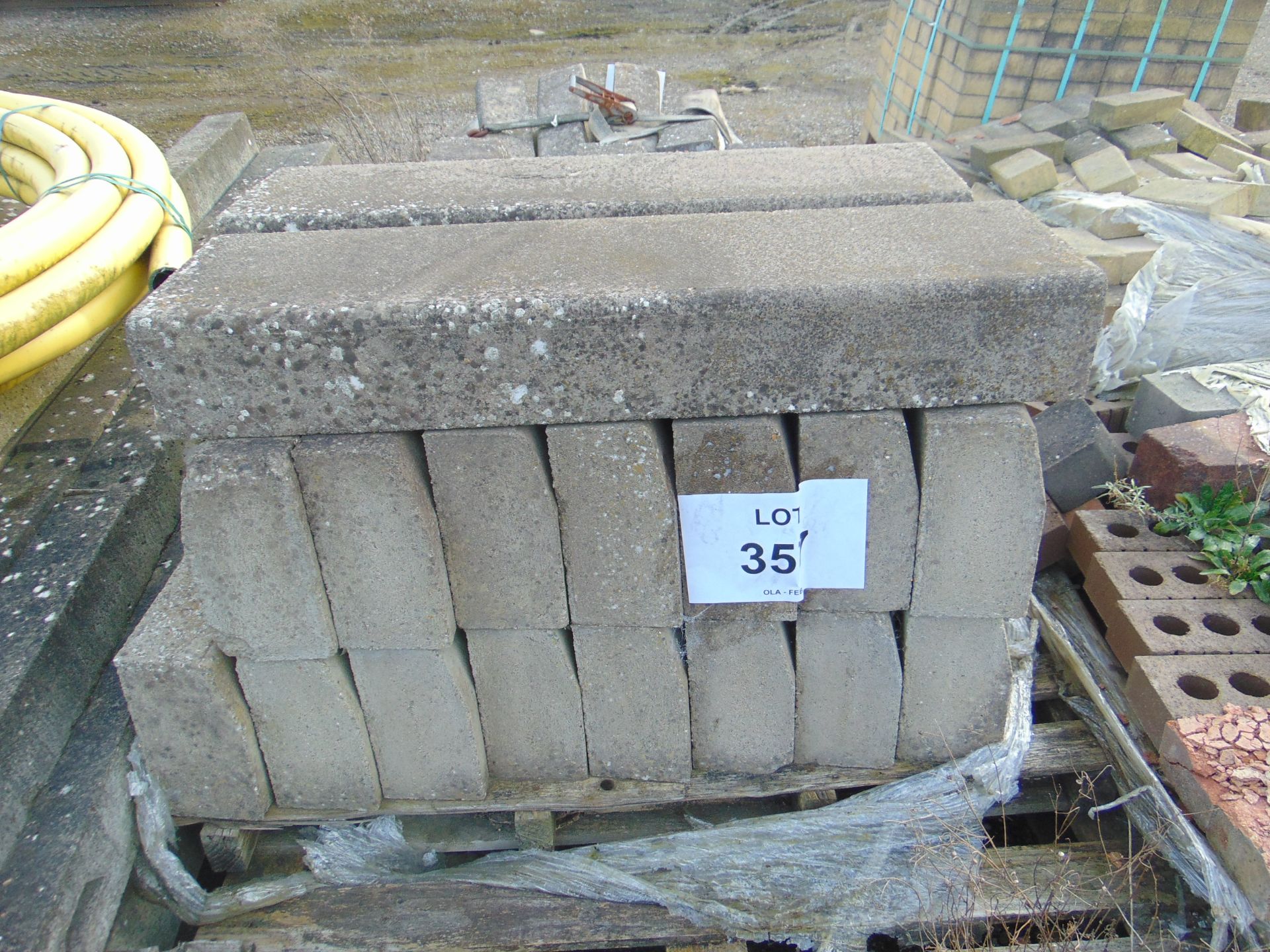 17 x Concrete Kerb Stones as shown