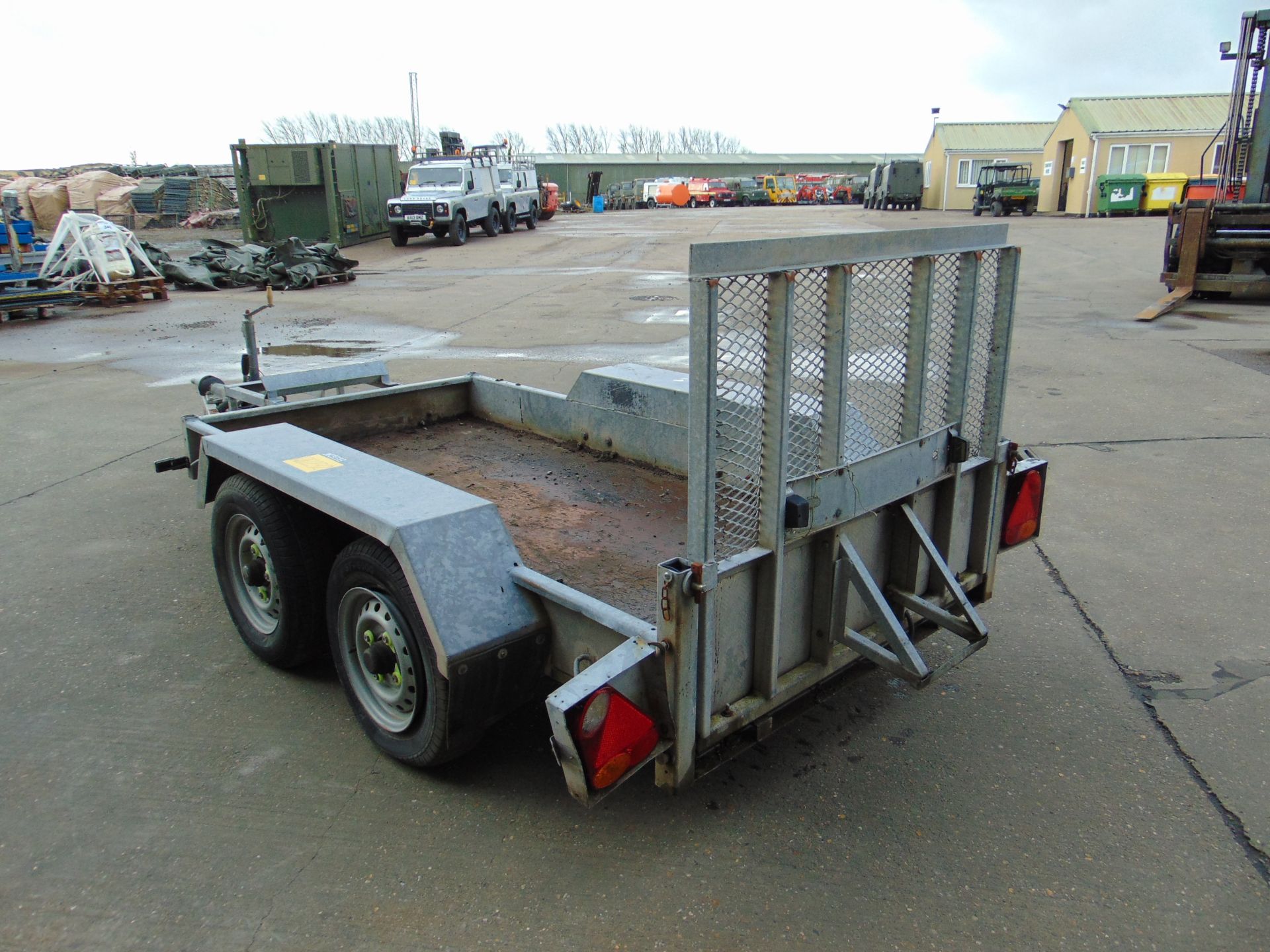 Indespension 2.7 Tonne Twin Axle Plant Trailer C/W Ramps - Image 9 of 15