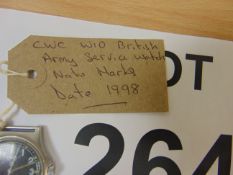 CWC W10 British Army Service Watch Nato Marks Date 1998