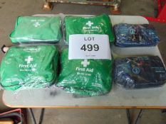 6X UNISSUED VEHICLE FIRST AID KITS