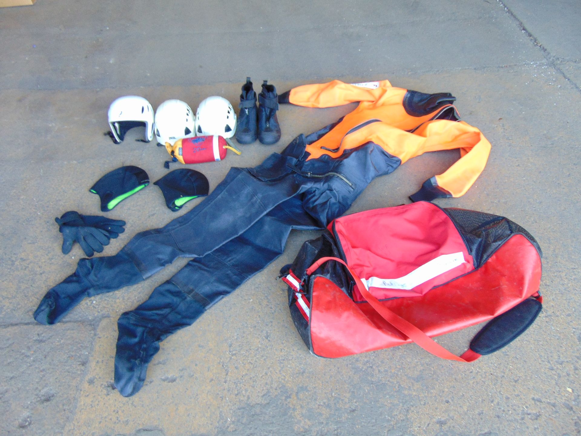 Scuba Divers Kit inc Polar Bears Dry Suit, Boots, Gloves, Helmets etc