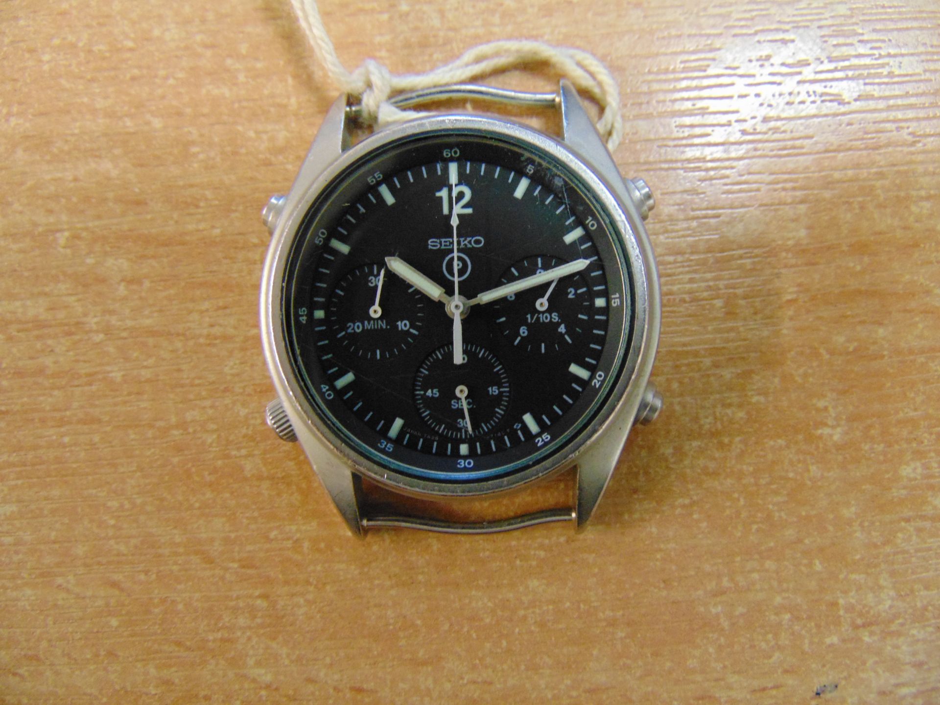 RARE SEIKO GEN 1 PILOTS CHRONO RAF HARRIER FORCE ISSUE NATO MARKS 1988 DATE - Image 2 of 4