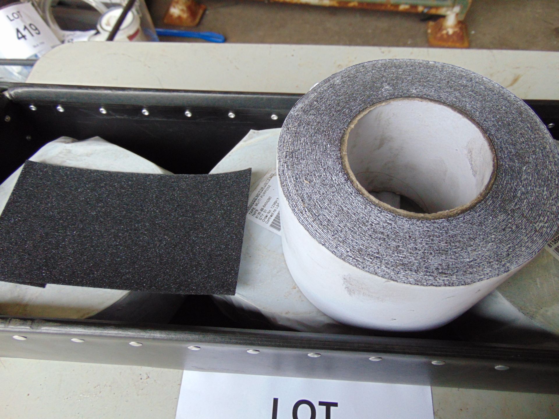 4 x Large Rolls of non slip adhesive tape for vehicles walk ways, steps etc - Image 3 of 4