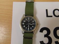Recent issue Pulsar British Army issue service watch Nato Marks Date 1999, Slight crack in glass