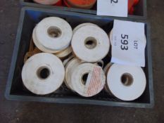 18 x Rolls of White Safety Tape as shown