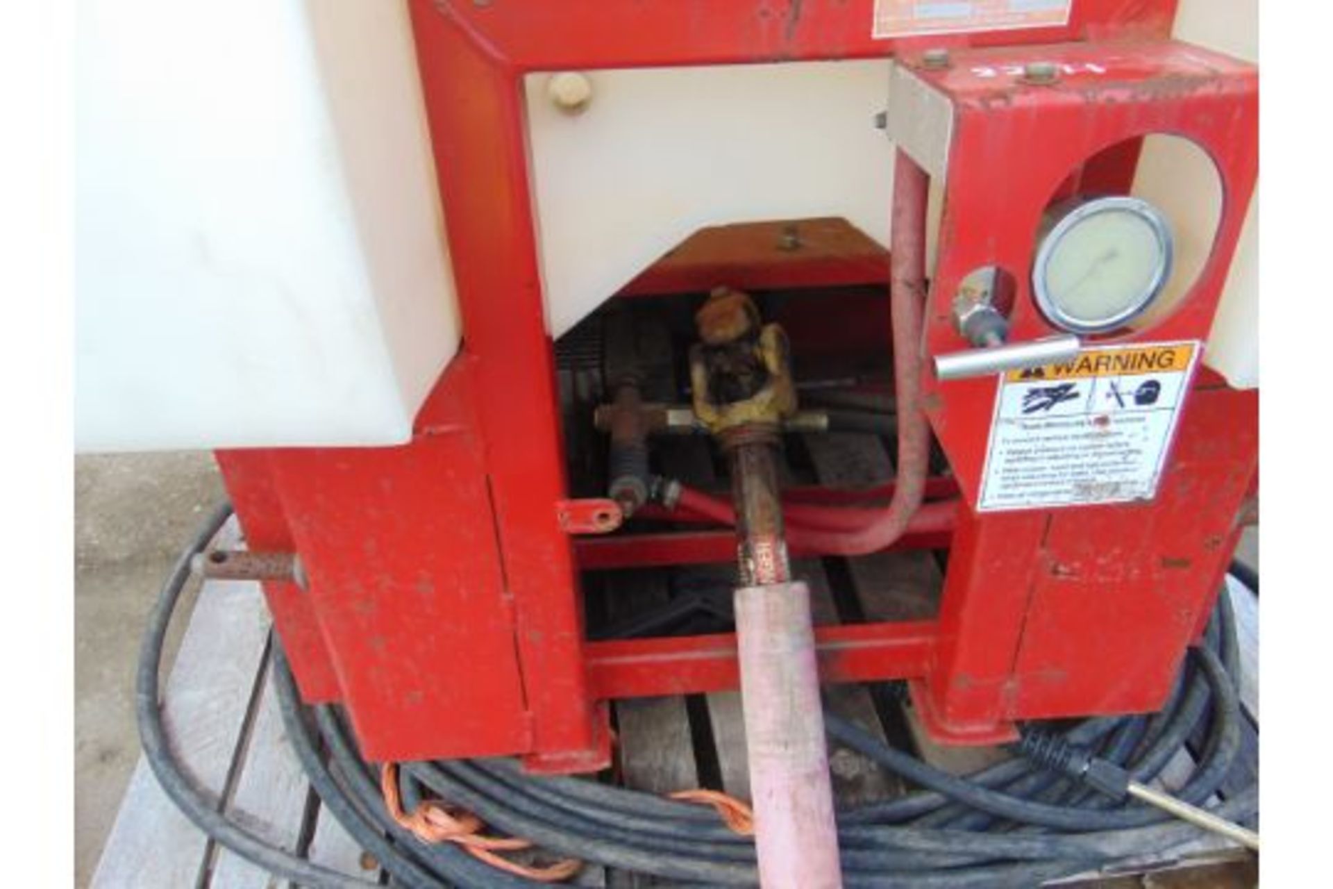 Rogers 3pt Linkage Tractor Mounted PTO Pressure Washer c/w Hose etc as shown - Image 6 of 8