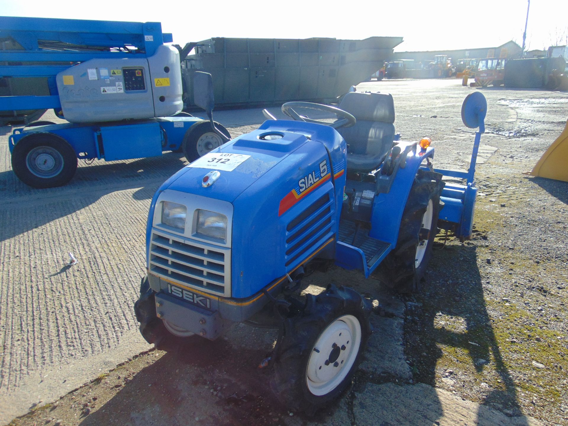 ISEKI TF5F 4x4 Diesel Compact Tractor c/w AR12B Rotavator 705 hours as shown - Image 2 of 14