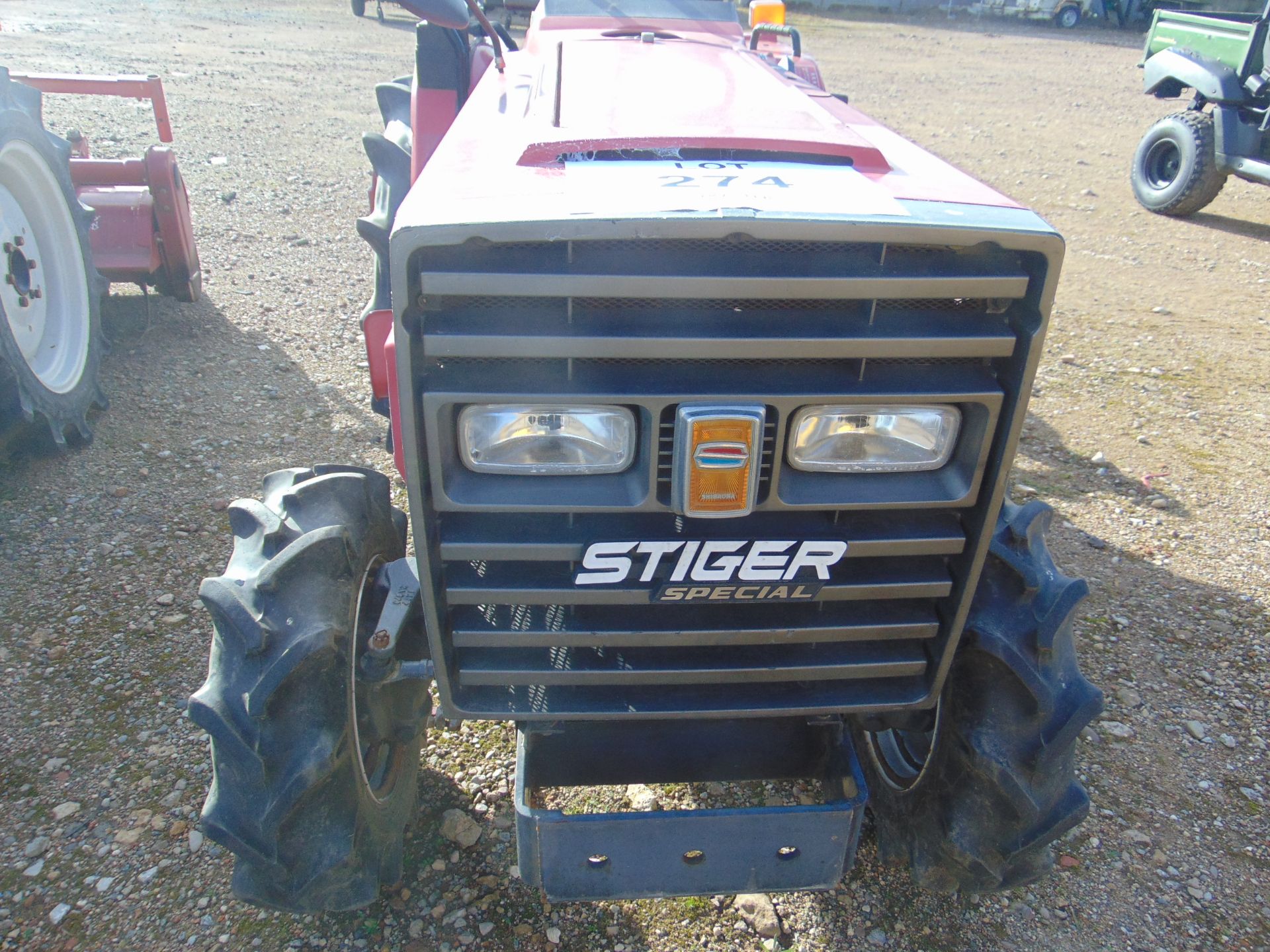 SHIBAURA P17F STIGER 4x4 Diesel Compact Tractor c/w Rotavator 377 Hours only - Image 2 of 13